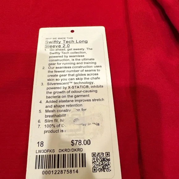 lululemon athletica Red Long Sleeve Top - Picture 6 of 7